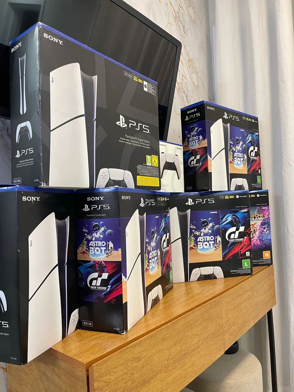 PS5 SLIM SEMI-NOVOS E LACRADOS, C/GARANTIA!  - Foto 3