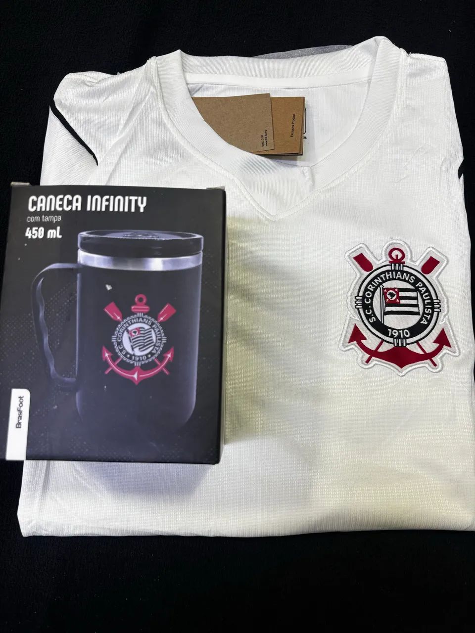 Camisa Corinthians + caneca térmica  - Foto 5