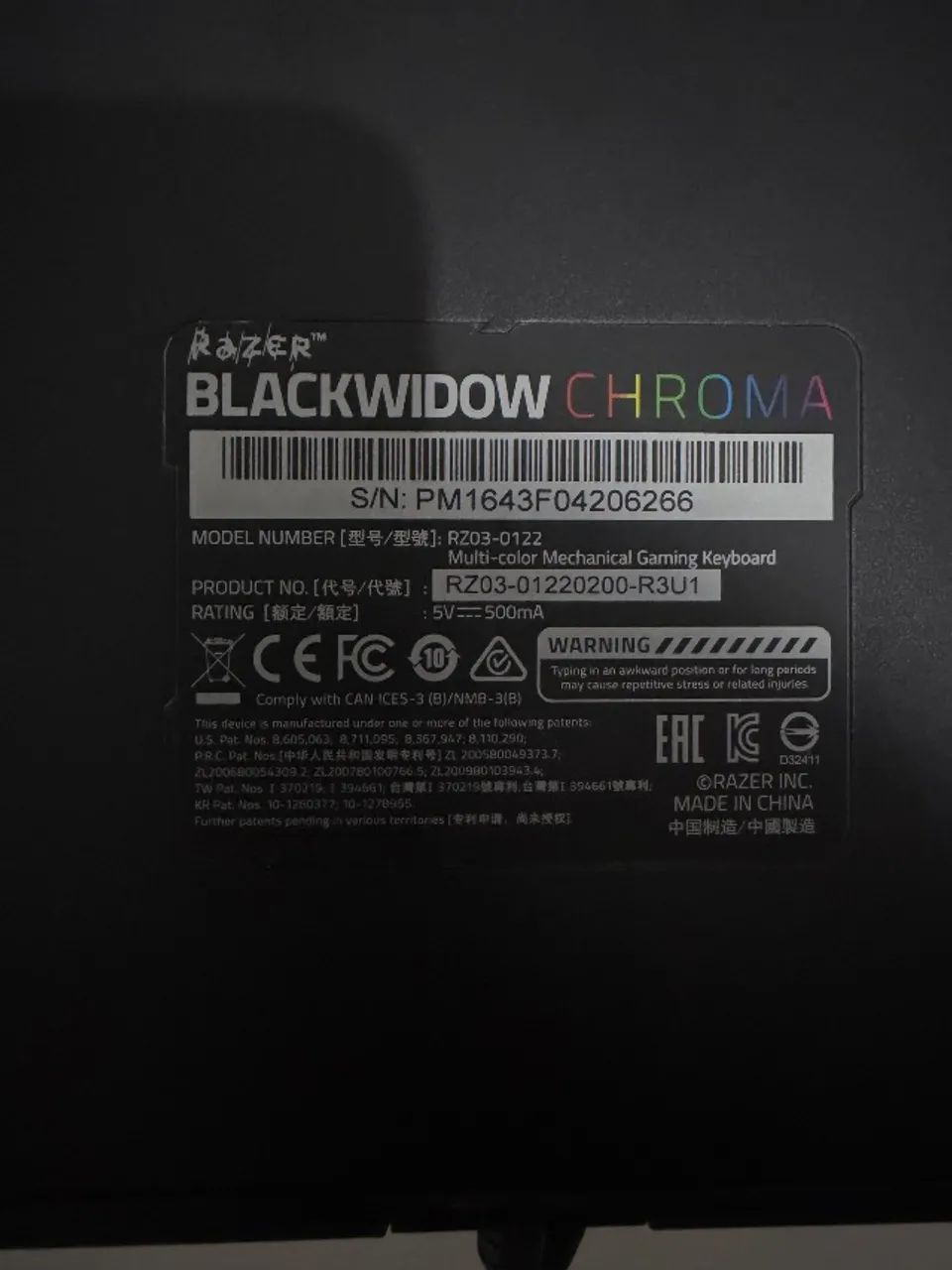 teclado razer blackwidow chroma - Foto 3