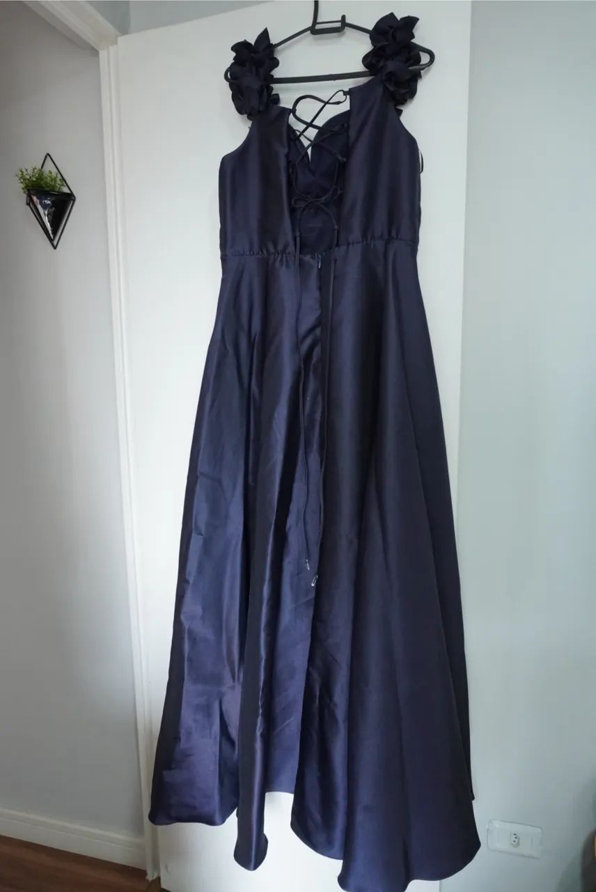Vestido Longo Azul Marinho  - Foto 2