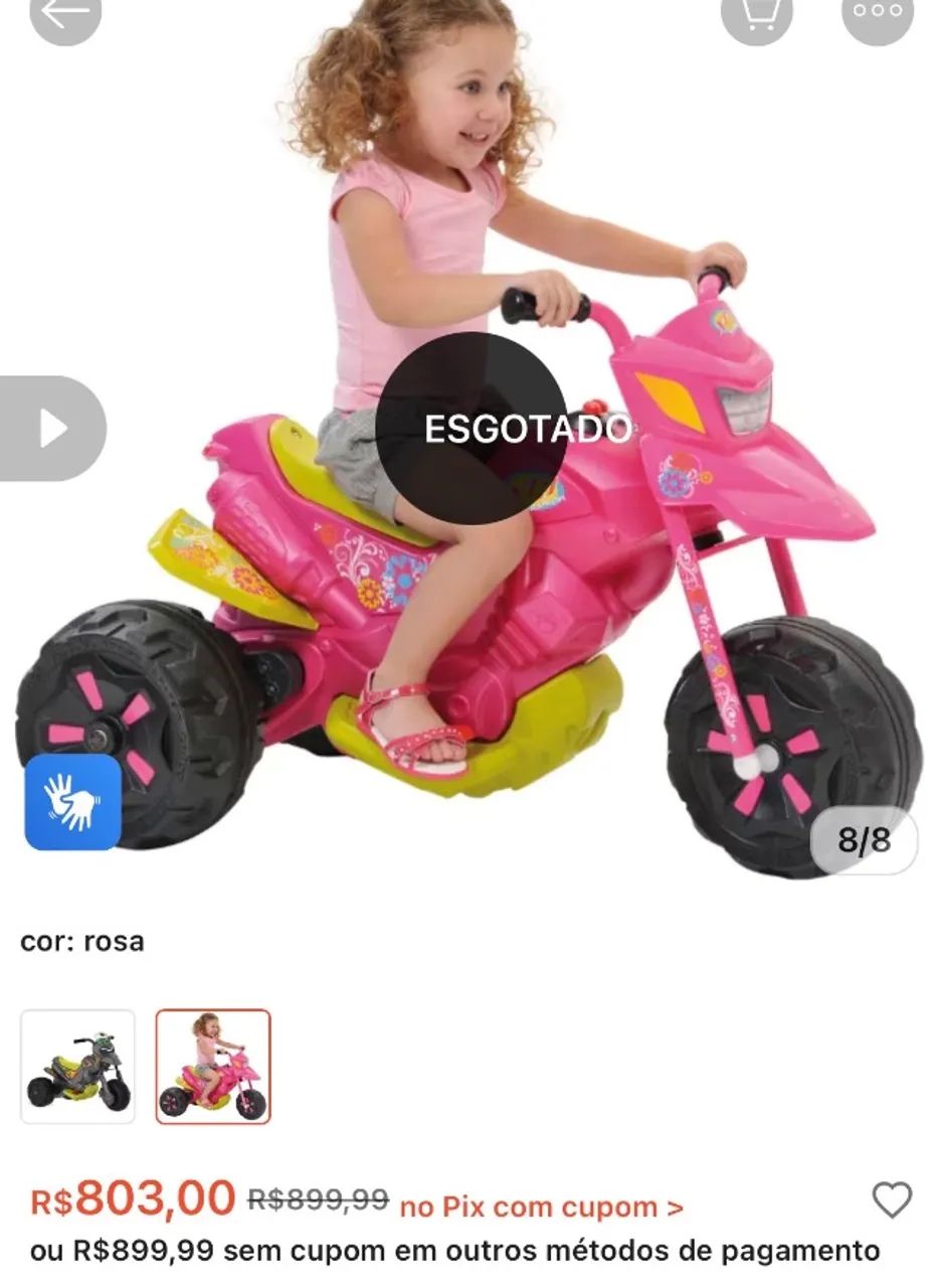 Moto elétrica infantil  - Foto 2