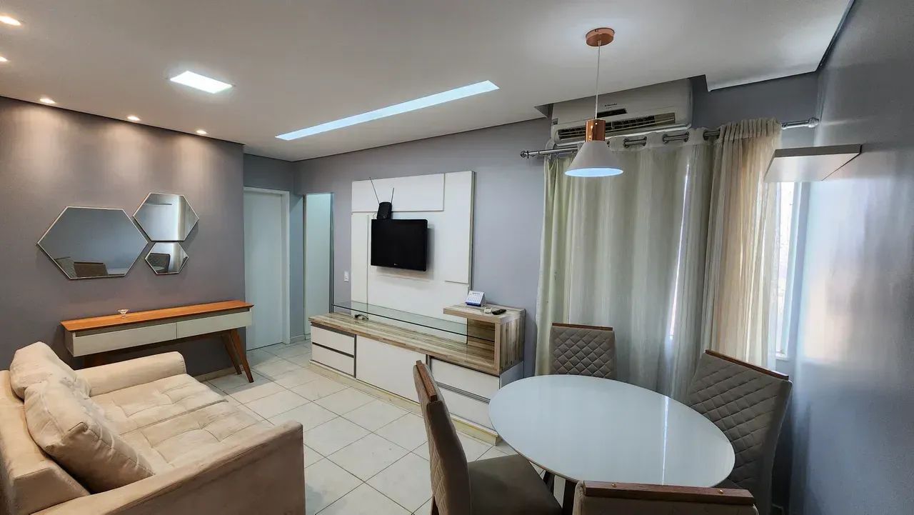 Apto 2/4, mobiliado, 10° andar, Brisas do Madeira