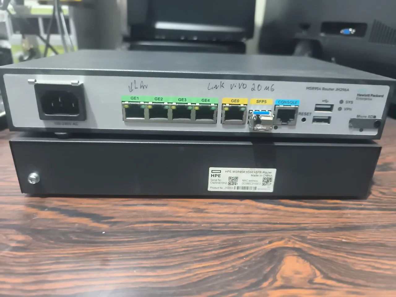 Roteador Gigabit HPE MSR954 (JH296A) - Foto 3