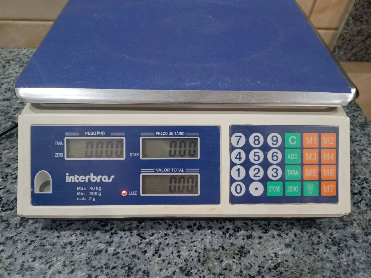 Vendo Balança Digital Eletrônica Comercial 40kg Intelbras Precisão Bivolt, Funcionando.