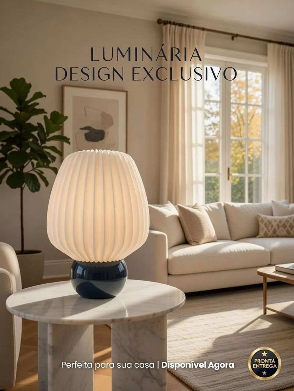 Luminária luxuosa nova - Foto 3