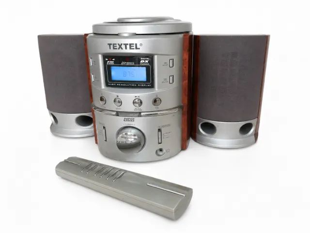 Mini System TEXTEL com controle - Funciona apenas Rádio AM/FM