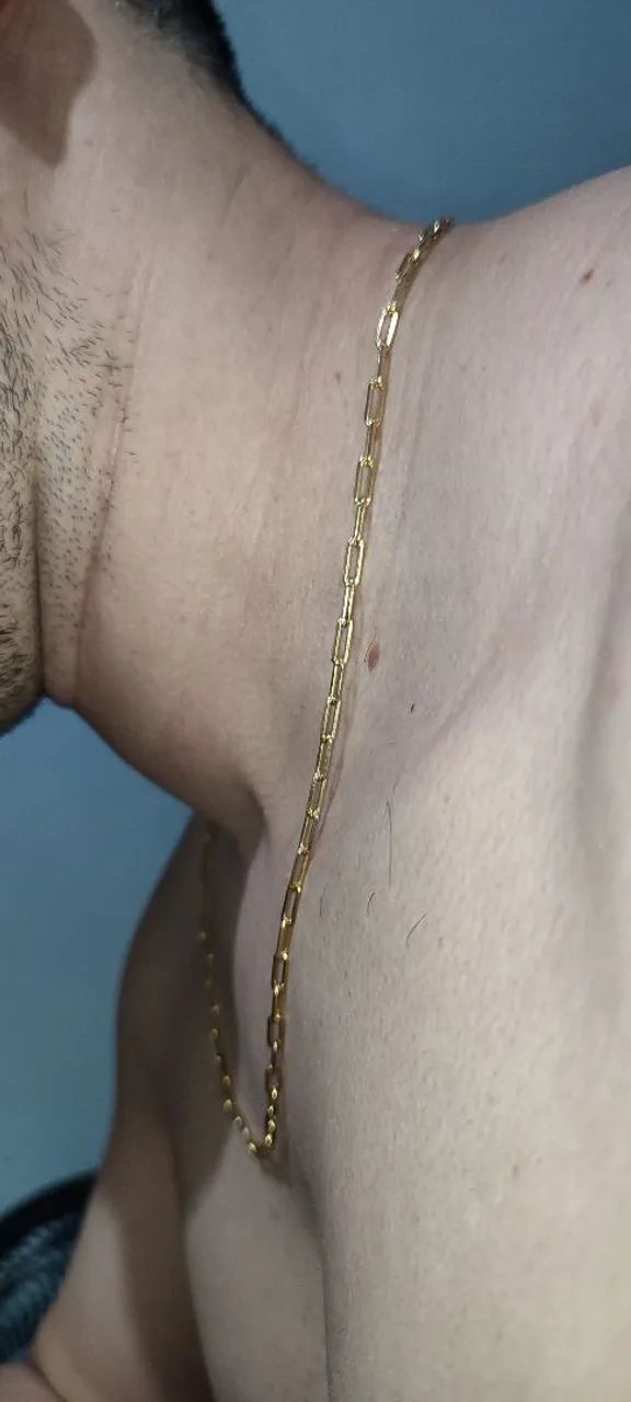 Corrente banhada a ouro 