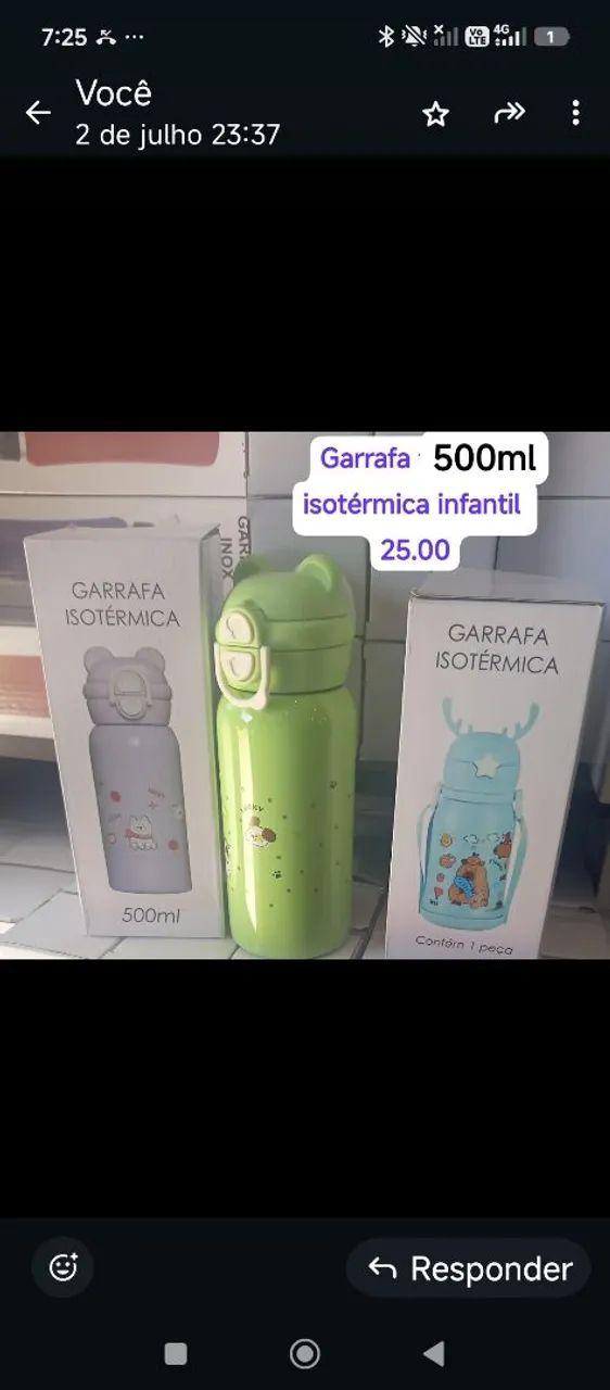 Garrafa térmica Infantil inoxidável  - Foto 3