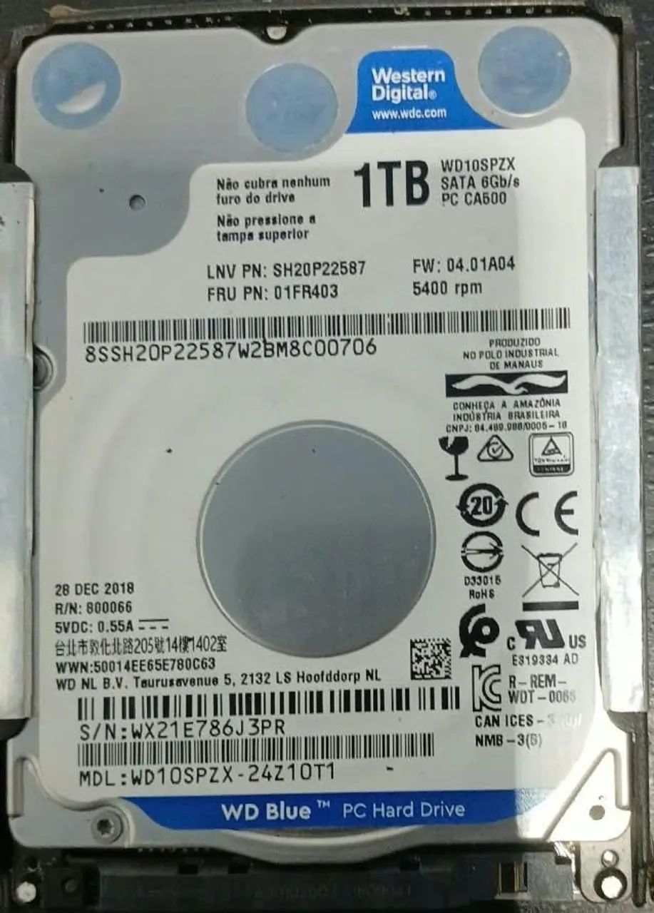 HD 1 terabyte.