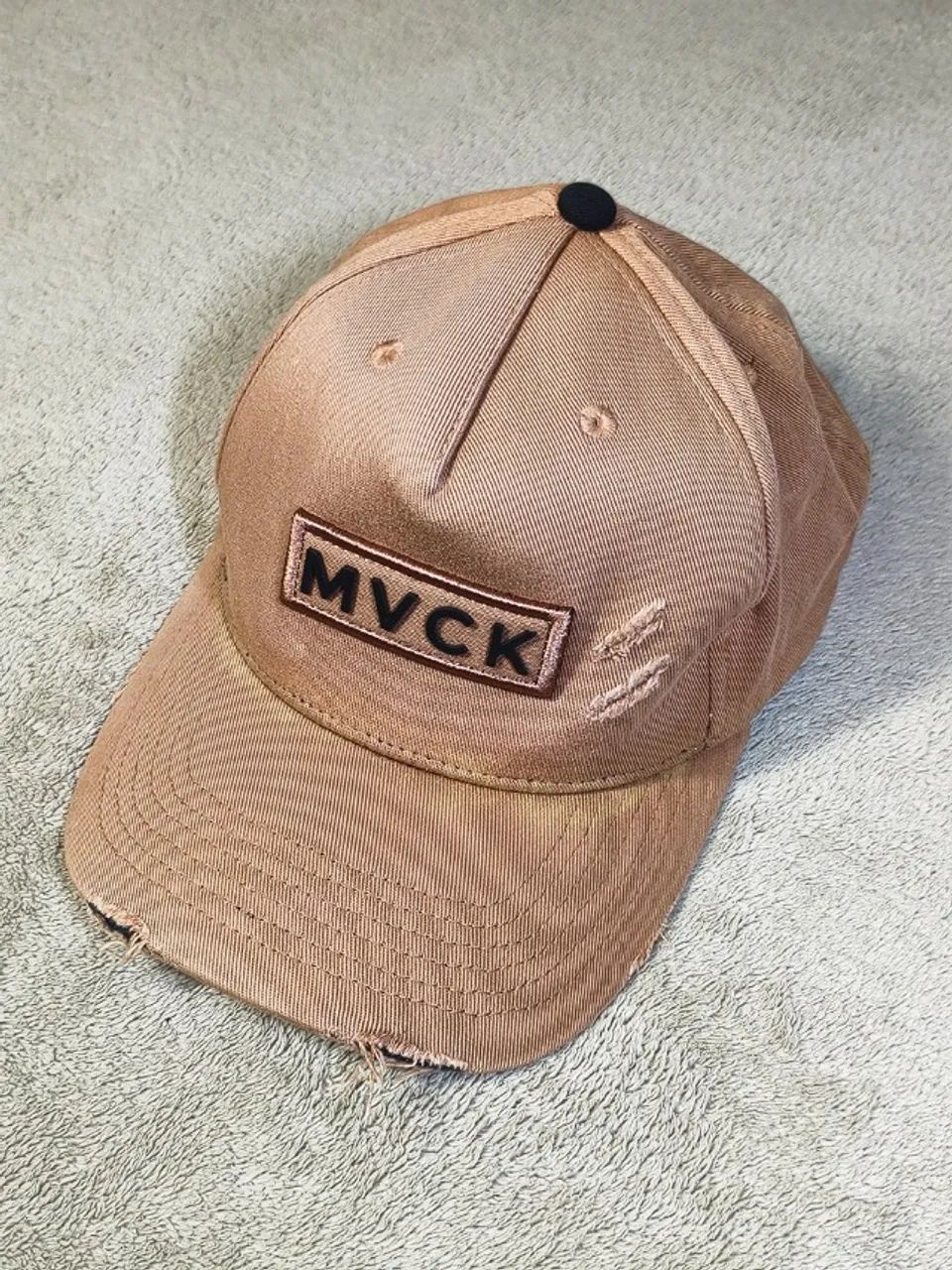 Boné Original MVCK Street Militar Destroyed - Caramelo Aba Curva Premium Tam. Único
