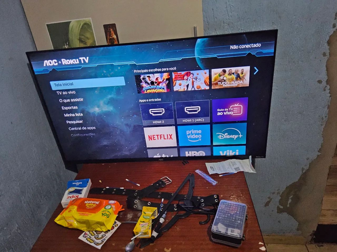 SMART TV AOC ZERO 43 TEM CAIXA