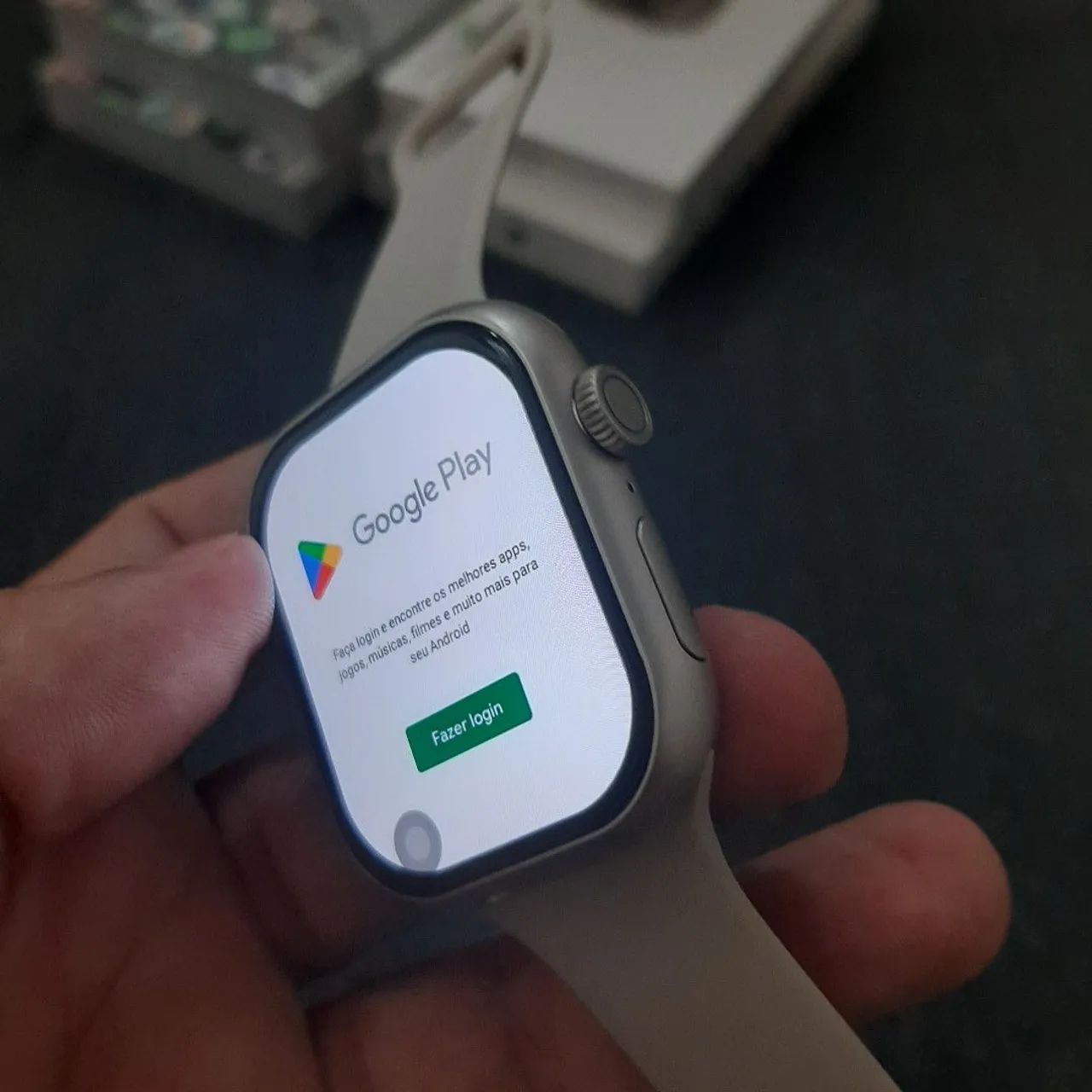 Relógio Smartwatch Android com chip e câmera