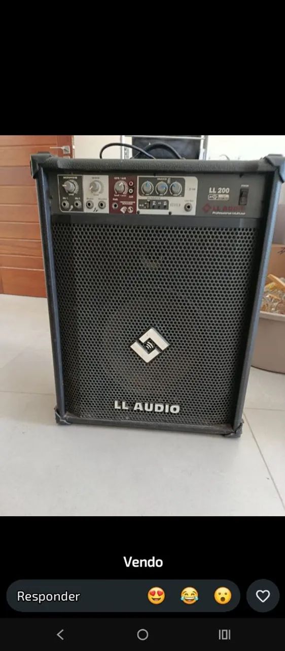 Caixa de som LL AUDIOo(amplificadora)