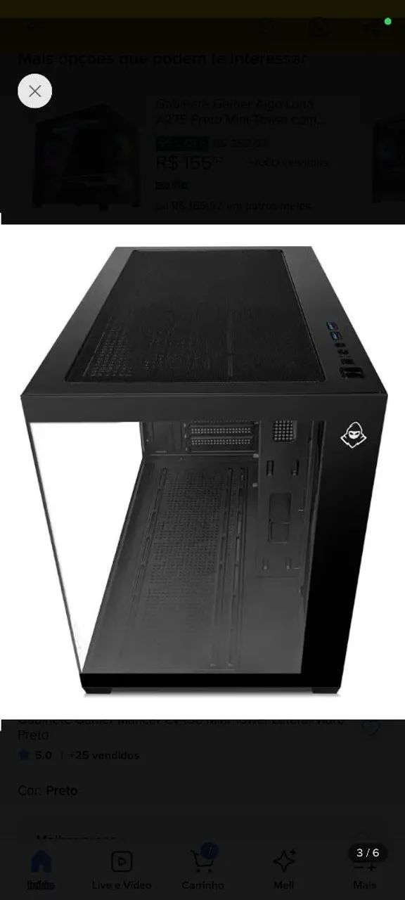 Gabinete mancer cv450 pouquíssimo usado 