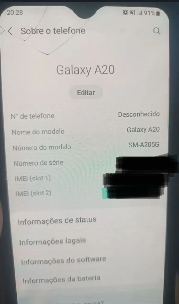 Vendo no precinho galaxy A20 azul  - Foto 5