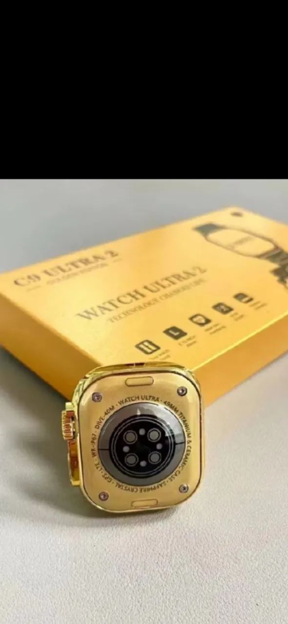 Smartwatch dourado - Foto 2