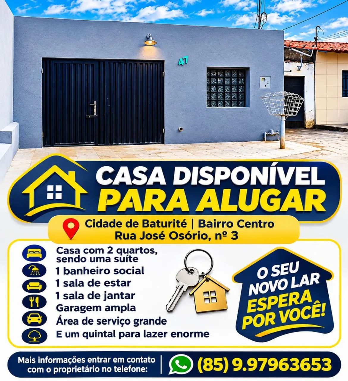 Casa para alugar em Baturité centro 
