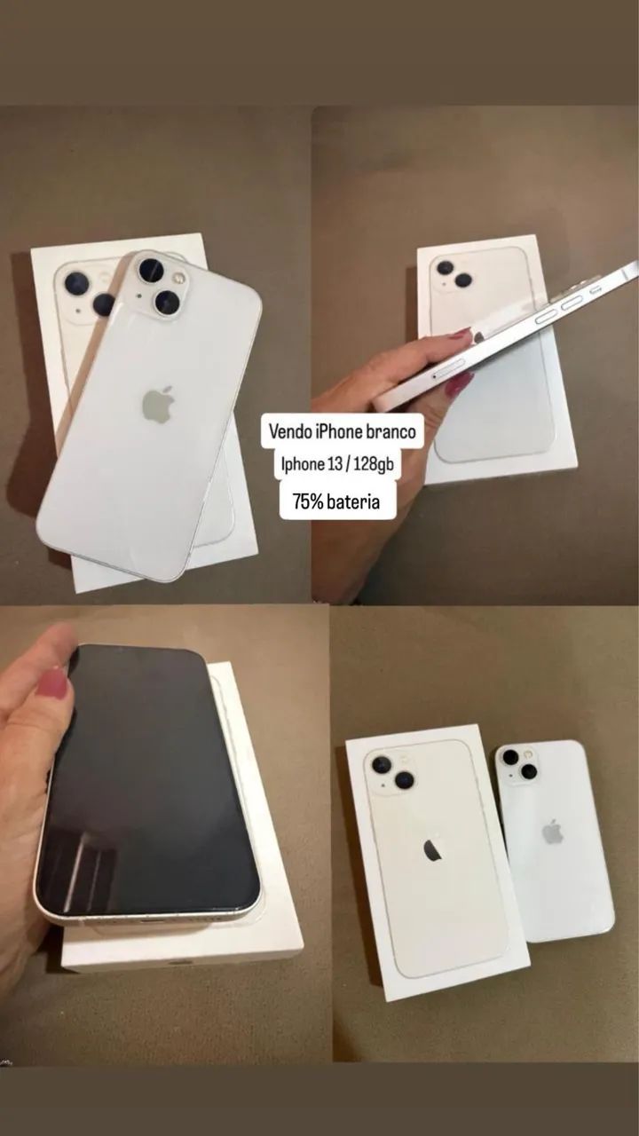 Iphone 13 128g branco - Celulares e Smartphones - Centro