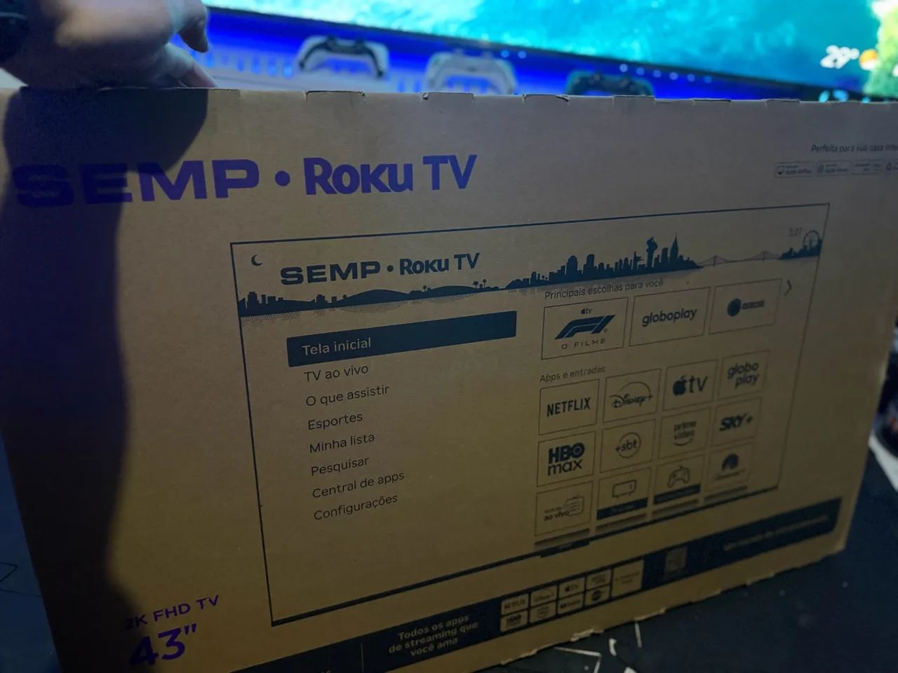 Tv Semp 43 polegadas 2K lacrada com NF! 