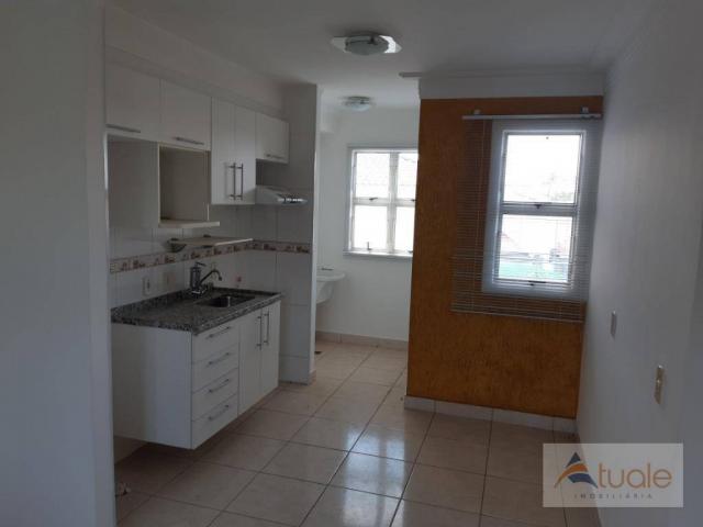 Apartamento com 2 dormitórios para alugar, 46 m² por r$ 1.050,00/mês - parque villa flores