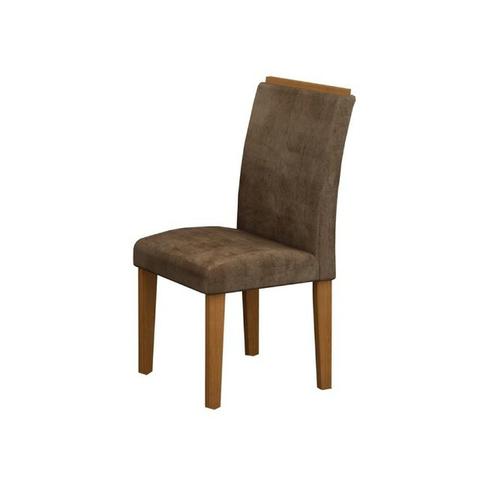 Mesa de Jantar Sevilha Vidro Branco c/06 Cad Suede Animale Marrom/Nogueira - Cel Móveis - Foto 2