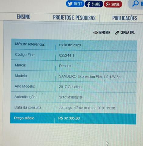 Sandero EXPR 1.0 completo 16/17; todo 100% - Foto 13