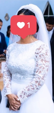 Vestido de noiva (usado 1x)  - Foto 3