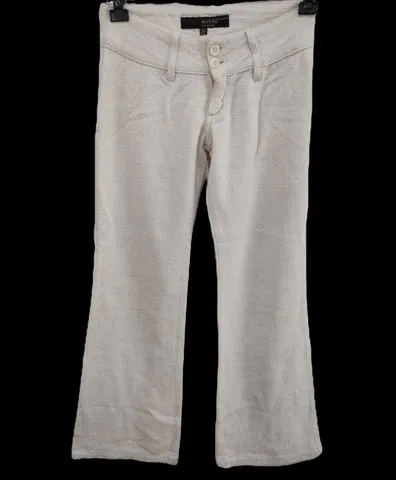 Calça bege tipo linho