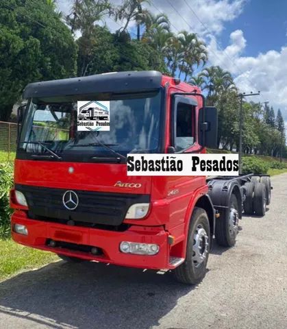 Caminhão Boiadeiro Bi-Truck em Madeira Vermelho