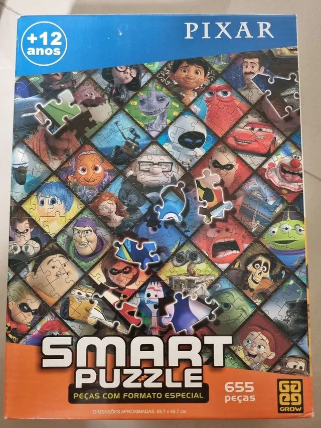 Quebra-Cabeça Smart Puzzle - Pixar - 655 Peças - Grow