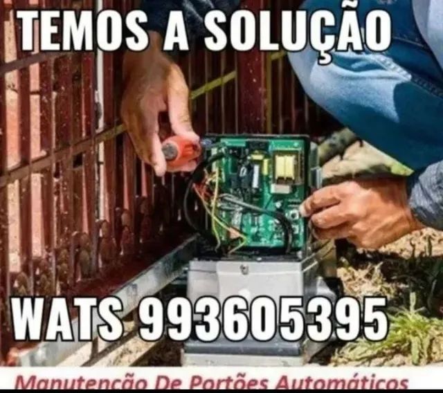 Motor de portão automático temos a solução 