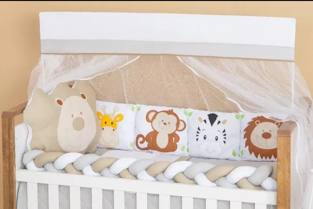 Painel Safari Cute Bichos Leão Elefantinho Baby Redondo Estampado em Tecido  Malha