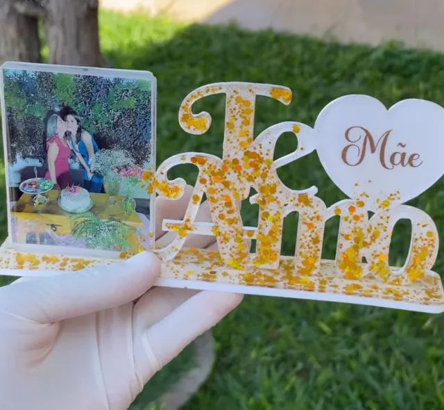 Letreiro Te Amo Dia das Mães e Dia dos Namorados - Foto 4