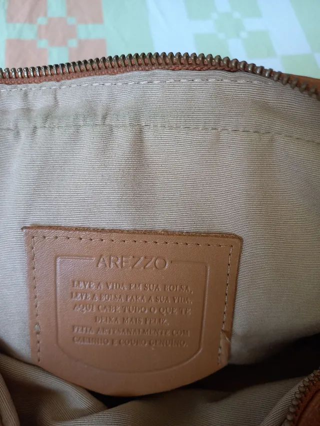 Bolsa de couro leg timo Arezzo Bolsas malas e mochilas Po o