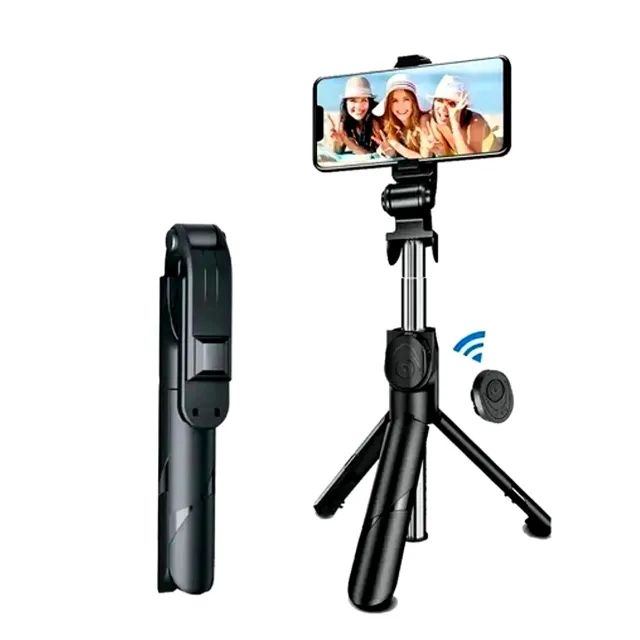 Bastão Pau Selfie Tripé Bluethooth Controle Remoto Celular Blutuf - Foto 2