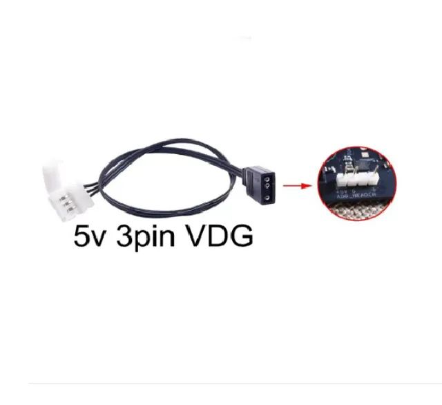 Cabo Adaptador para Controladora ARGB Strip 5V 3 Pinos