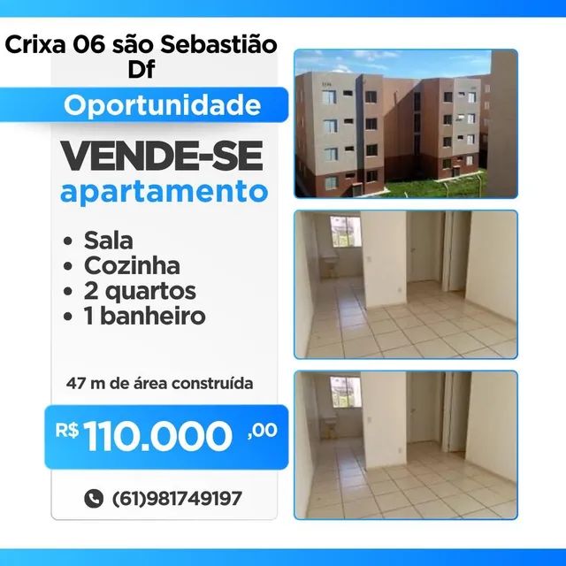 Captação de Apartamento a venda na Rua 3 lote 3, Vila Planalto, Brasília, DF