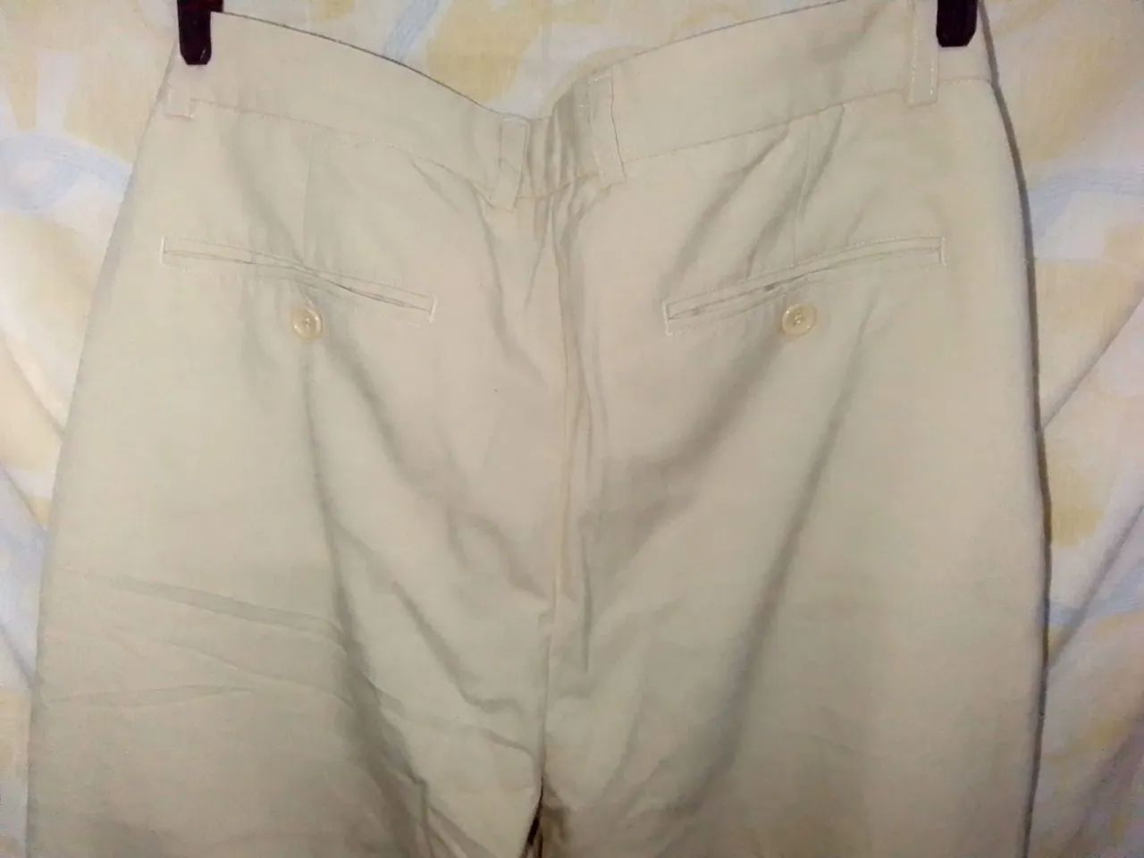 CALÇA MASCULINA N°40 cor creme - Foto 4