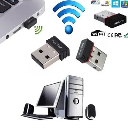 Mini Adaptador wi-fi USB Wireless - Foto 5