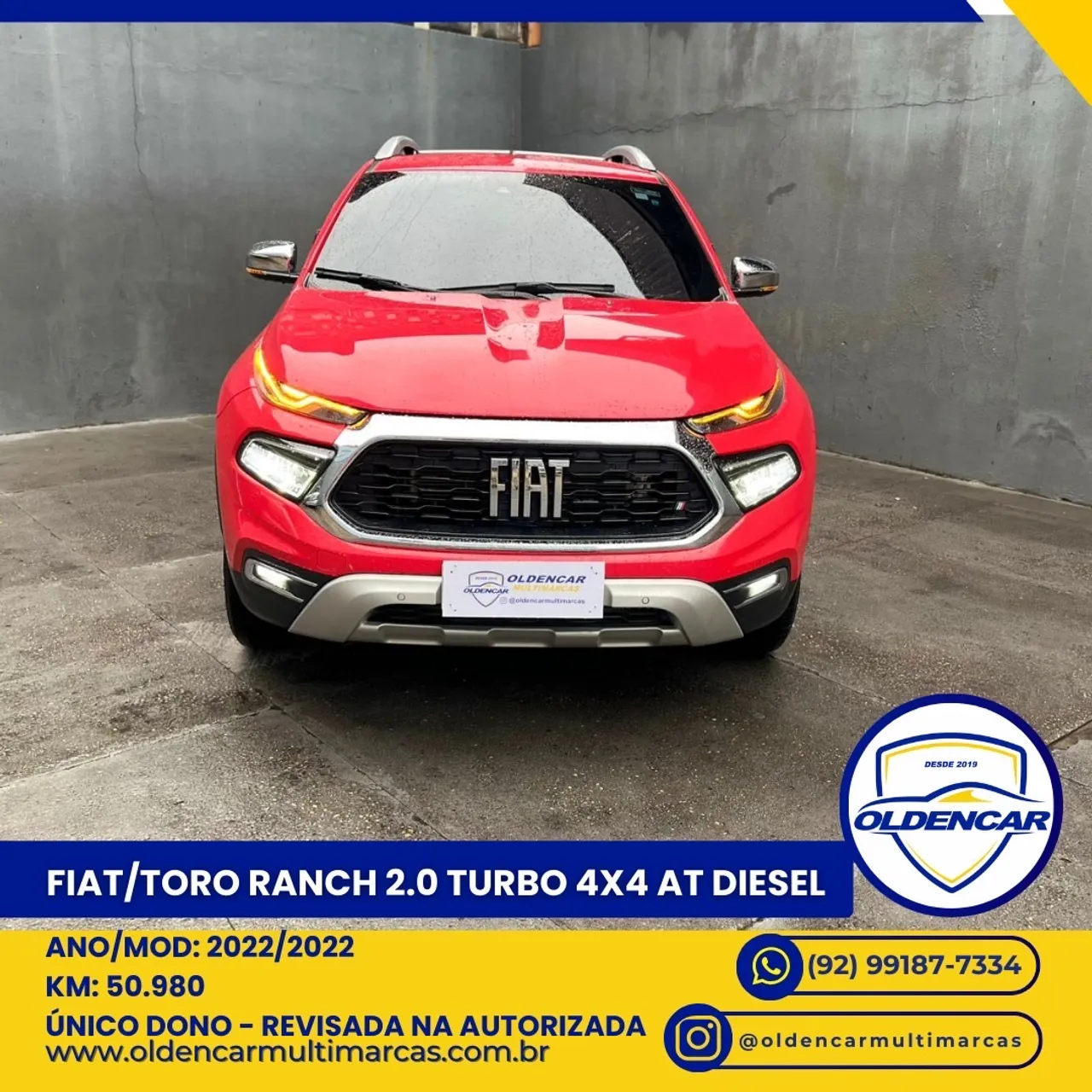 FIAT/TORO RANCH 2.0 TB 4X4 DIESEL 2022