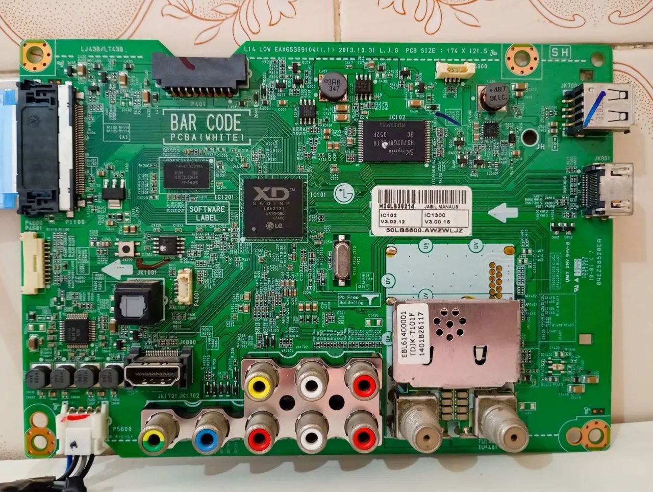 Kit Placa LG T-Com + Audio e Vídeo Modelo: LC500DUE - Usadas - Foto 2