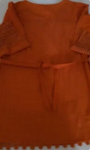 Blusa Solta Bata Bordada 100% Algodão - Foto 2