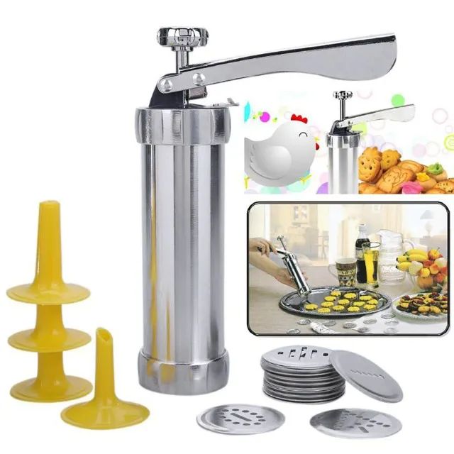 Maquina Manual Para Modelar Biscoitos 20 moldes de Alumínio - Foto 2