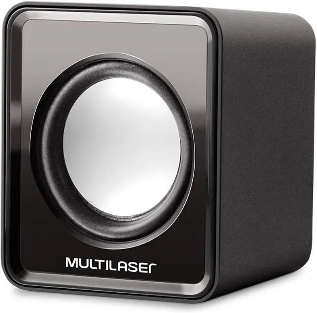 Caixas de Som 2.0 3w Rms Alimentação Usb Conexão P2 Controle de Volume Som Estéreo Preto - - Foto 2