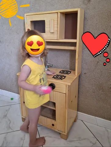 Mini Cozinha infantil madeira  - Foto 2