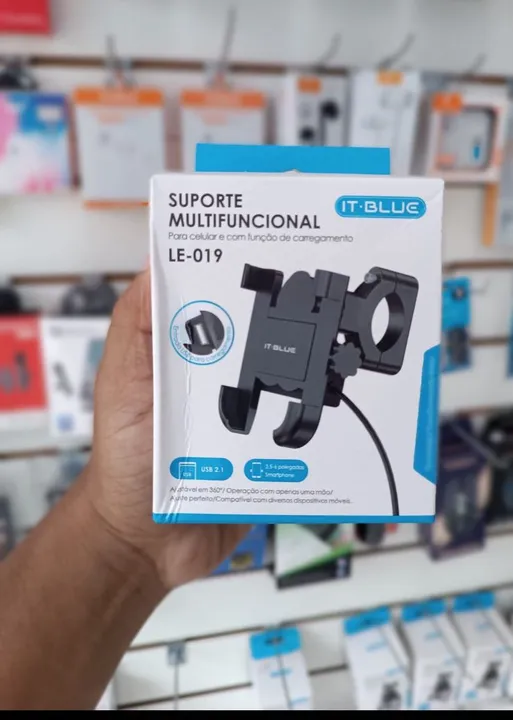 Suporte de celular para moto com carregador- ENTREGA GRÁTIS