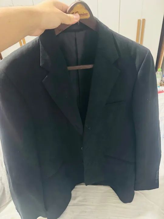 Casaco Masculino Preto (Camurça) 