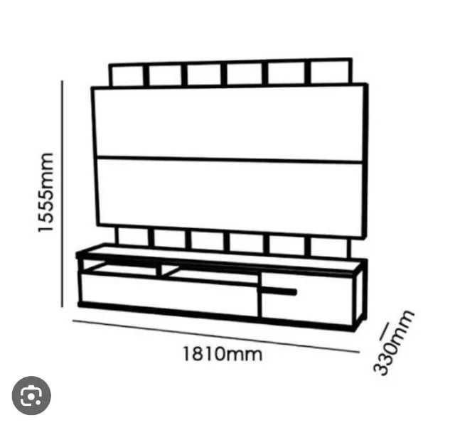 painel com nicho ripado sena - Foto 2