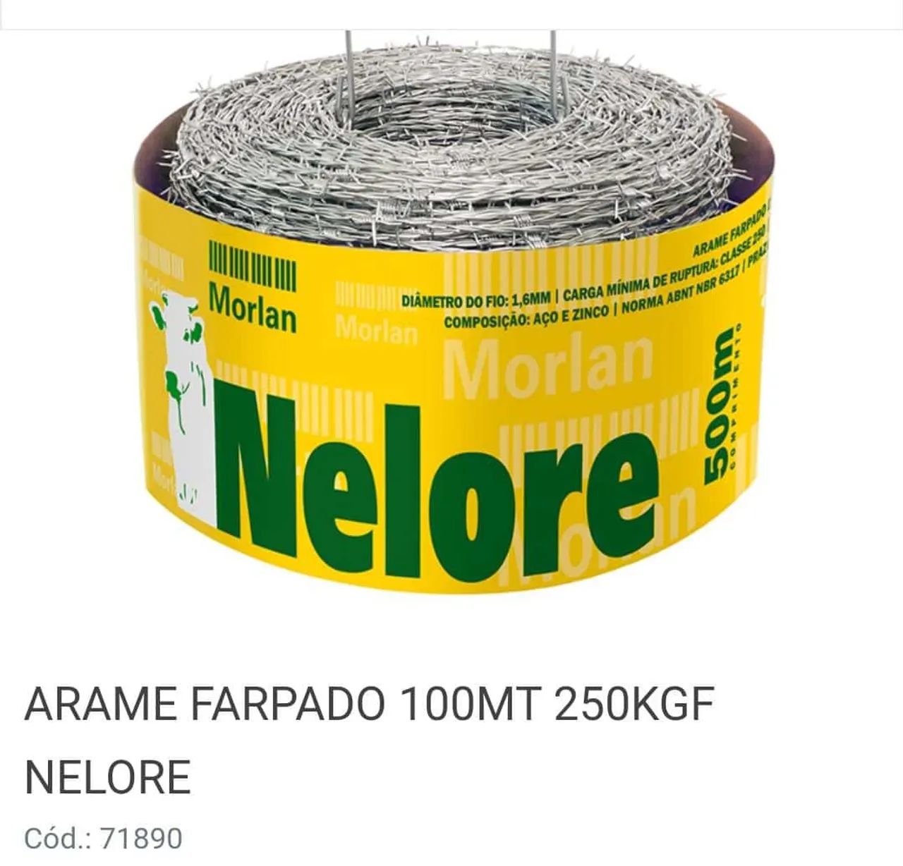 Tela, arames farpado e liso