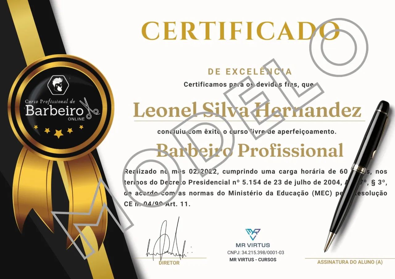 Curso [ONLINE] de Barbeiro Profissional Com Certificado - Foto 3